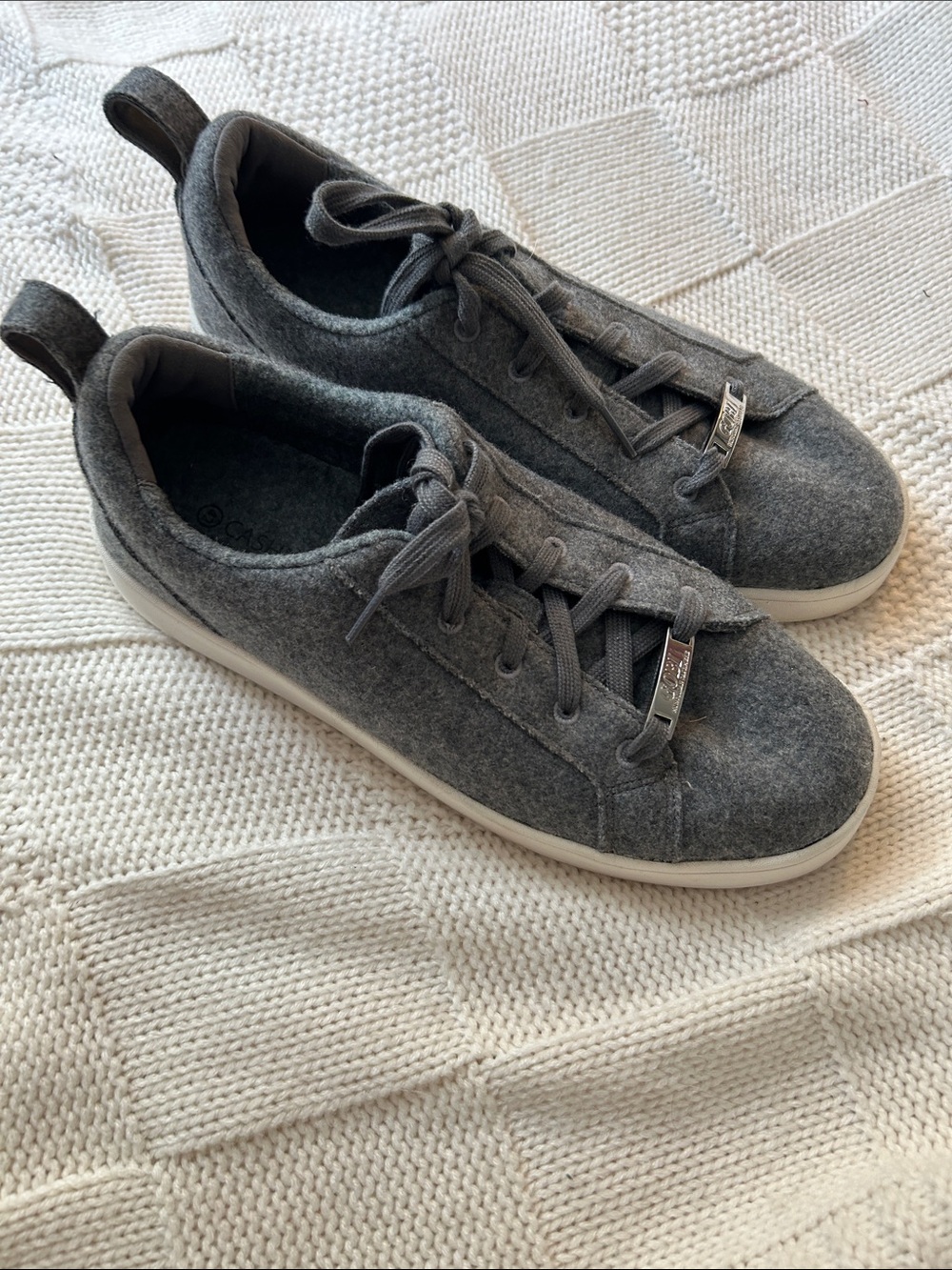 Men's Gray Cashmere luxury sneakers